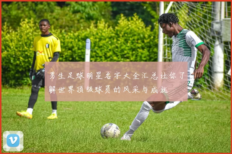 男生足球明星名字大全汇总让你了解世界顶级球员的风采与成就